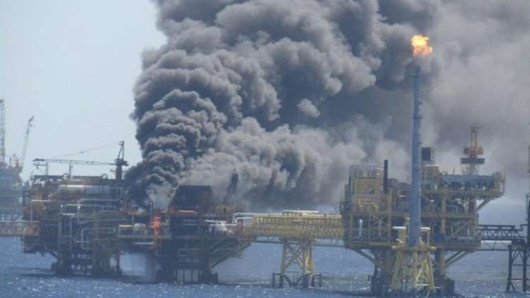 Incendio en plataforma de petróleo deja cinco muertos y dos desaparecidos./Foto: internet