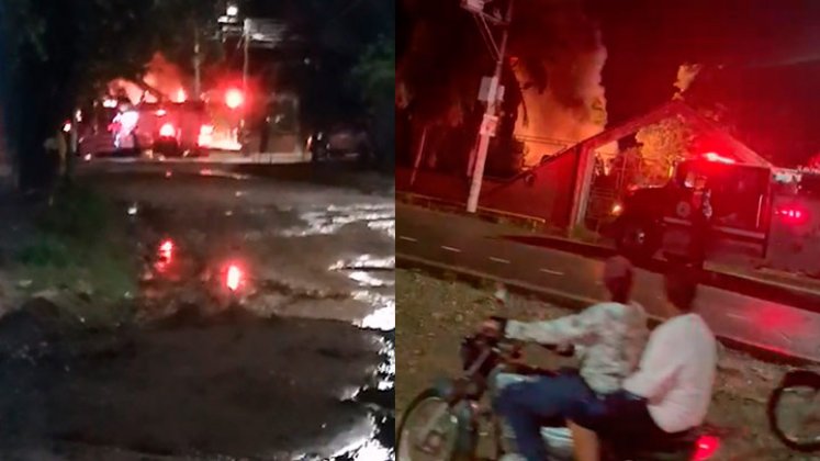 Incendian parqueadero de Tránsito en Tibú