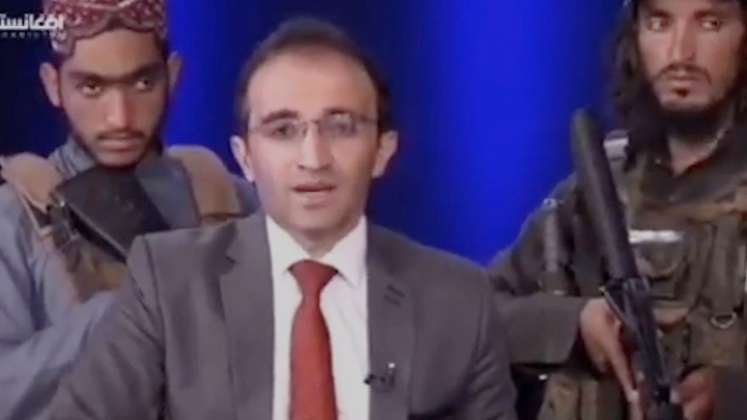 Mirwais Heidari Haqdoost, periodista de TV en Afganistán. / Foto: Captura de video
