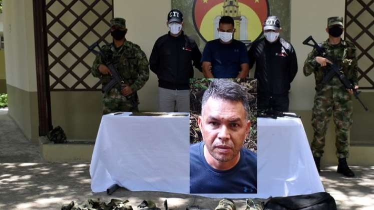 La Trigésima Brigada capturó a Naín Suárez Ríos por porte ilegal.