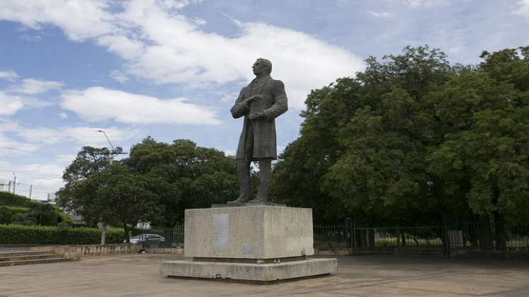 Estatua del General Santander. / Foto: Juan Pablo Cohen / La Opinión 