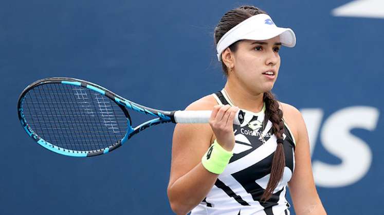 María Camila Osorio Serrano en el US Open 2021. 