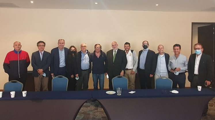 Un grupo de empresarios de Norte de Santander se reunió en Bogotá con Gustavo Petro./Foto cortesía para La Opinión