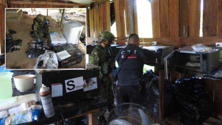 La droga fue hallada en la vereda Kilómetro 25 de Tibú. / Foto: Ejército Nacional