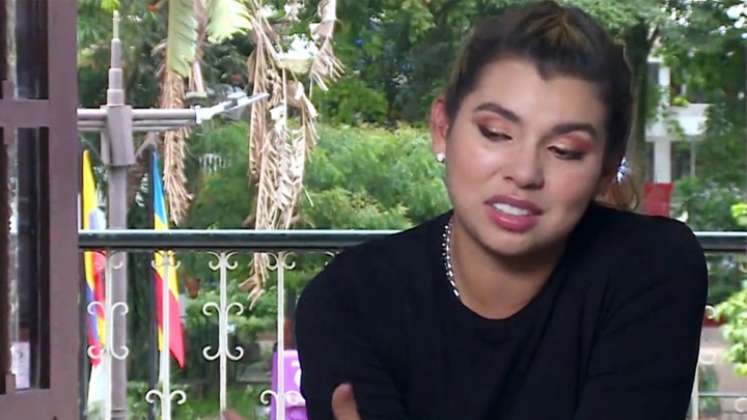 La humorista nortesantandereana Liss Pereira se siente desanimada por la convivencia en el programa. / Foto: Captura de video