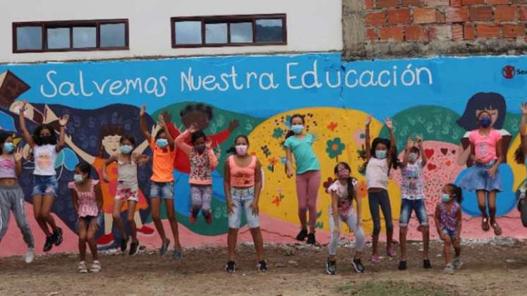 Sardinata hizo parte de la campaña salvemos la educación./Foto Cortesía