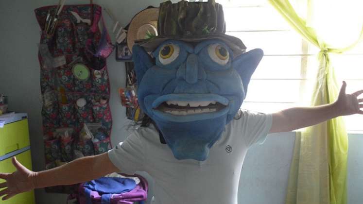 La máscara nace de una obra que se llama ‘El Duende de Cúcuta’.
