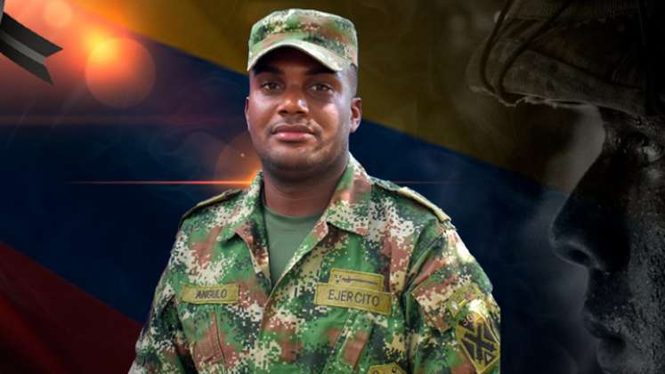 El uniformado fallecido fue identificado como el soldado profesional Jhon Byron Angulo Angulo.