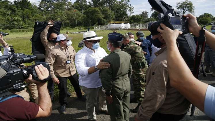 El presidente de la República, Iván Duque, comparó este golpe con la muerte de Pablo Escobar./ Colprensa