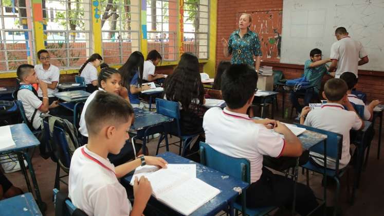 Aula de clases en Cúcuta