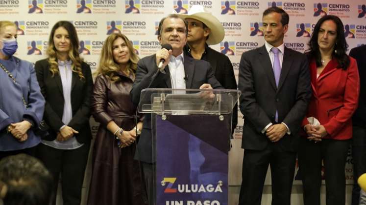 Óscar Iván Zuluaga fue el acreedor del aval del Centro Democrático para las presidenciales. /Foto Cortesía