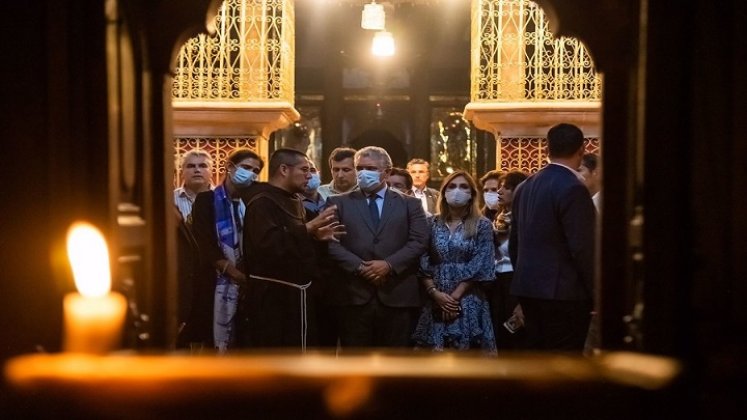 El presidente Duque y su comitiva visitaron sitios religiosos en Israel. /Colprensa
