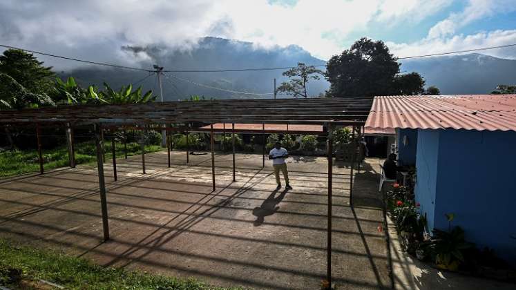 Área de Capacitación y Reincorporación Territorial de Monterredondo (ETCR) en el área rural de Miranda, departamento del Cauca. /AFP