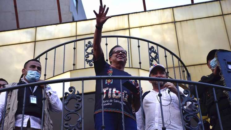 Gustavo Petro estuvo en Cúcuta presentando su propuesta de campaña./Foto Pablo Castillo