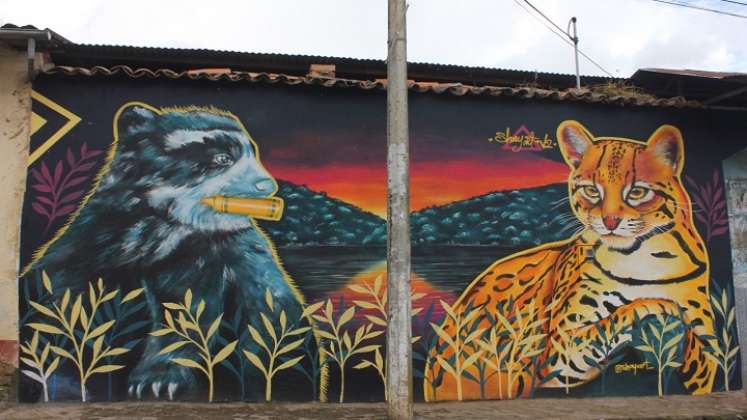 Los murales impulsan el agroturismo ecológico, en Chitagá. Foto: Cortesía/La Opinión.