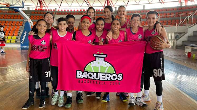 El equipo Sub-13 femenino de Baqueros se coronó campeón de la Copa Nacional de Clubes.