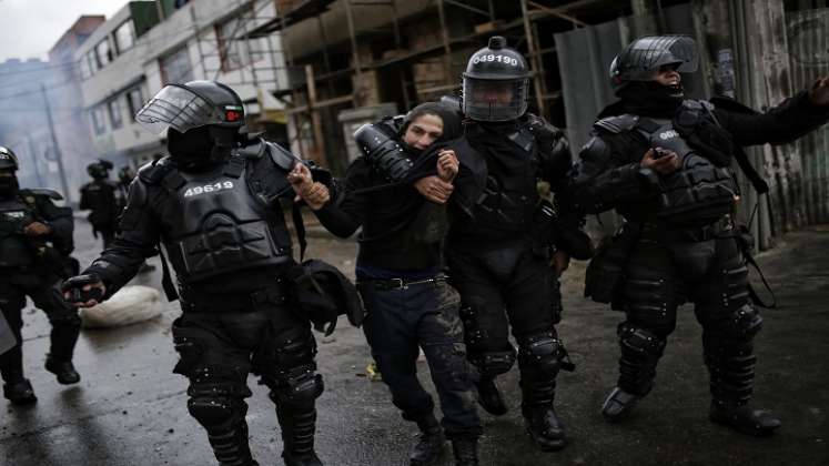 Informe de la ONU señala que la fuerza pública en Colombia cometió abuso de la fuerza durante el paro nacional./Colprensa