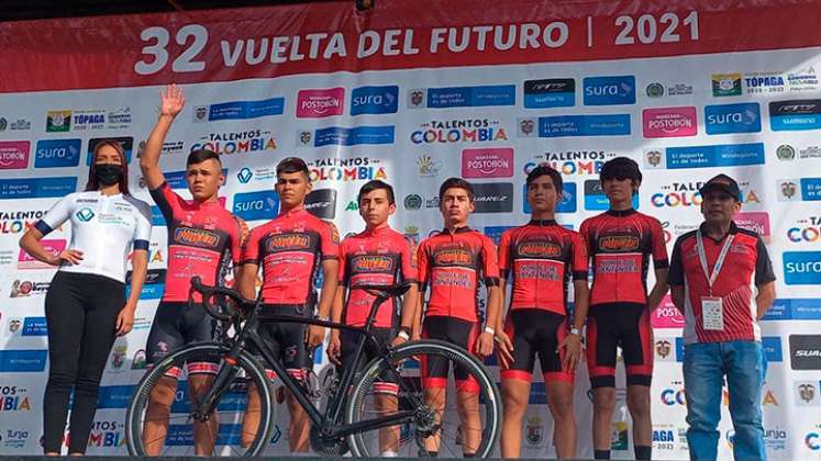 Equipo de Norte de Santander en la Vuelta al Futuro. 