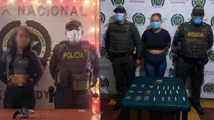 Dos mujeres fueron capturadas en las últimas horas en Cúcuta. / Foto: Policía