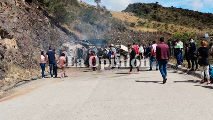 Muere incinerado conductor en vía de Chitagá