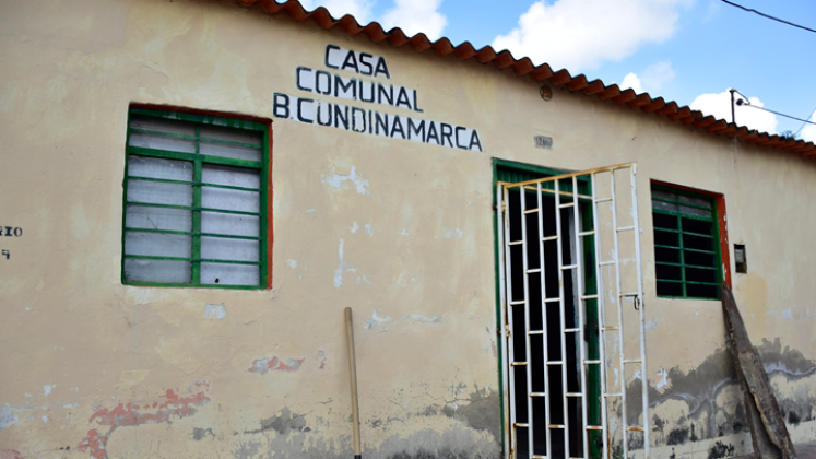 El salón comunal del barrio Cundinamarca es uno de los más afectados, pues lleva varios años en abandono. 