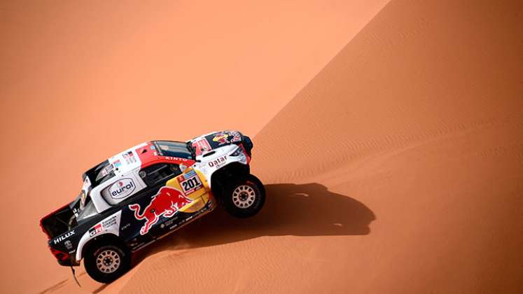Al Attiyah, catarí tres veces campeón del Rally Dakar. 