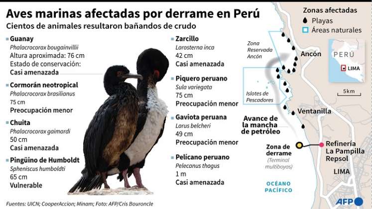 Daños por crudo en Perú