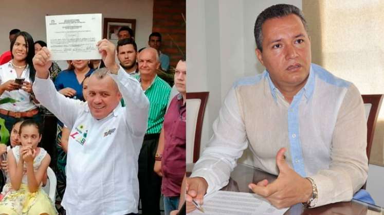 La Sala de Decisión dispuso declarar electo como alcalde de Villa del Rosario para el periodo 2020-2023 a Carlos Julio Socha Hernández (derecha), quien en las elecciones de 2019 fue avalado por el Partido de la U.