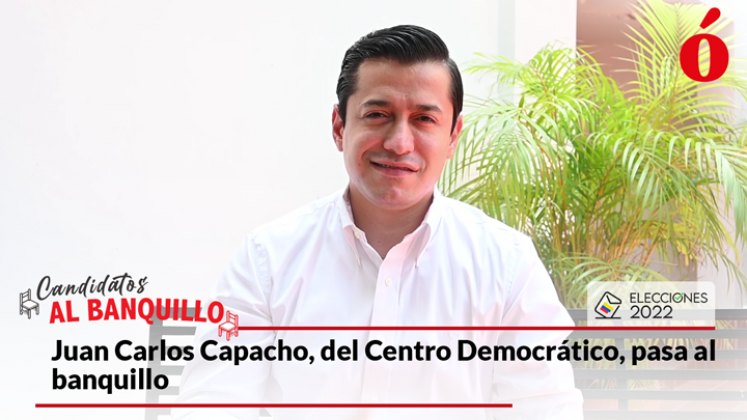 Juan Carlos Capacho, del Centro Democrático, pasa al banquillo
