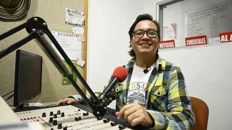 Eduardo Mantilla, director Atalaya FM. Foto: Jorge Ivan Gutierrez.