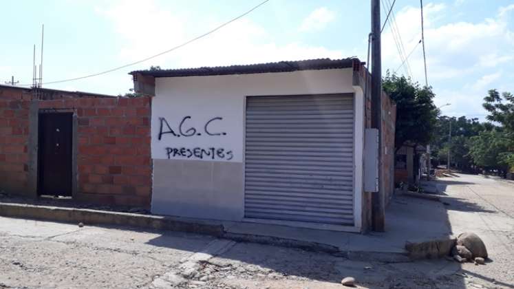Por Cúcuta y el área metropolitana han aparecido gran cantidad de grafitis de las Agc.