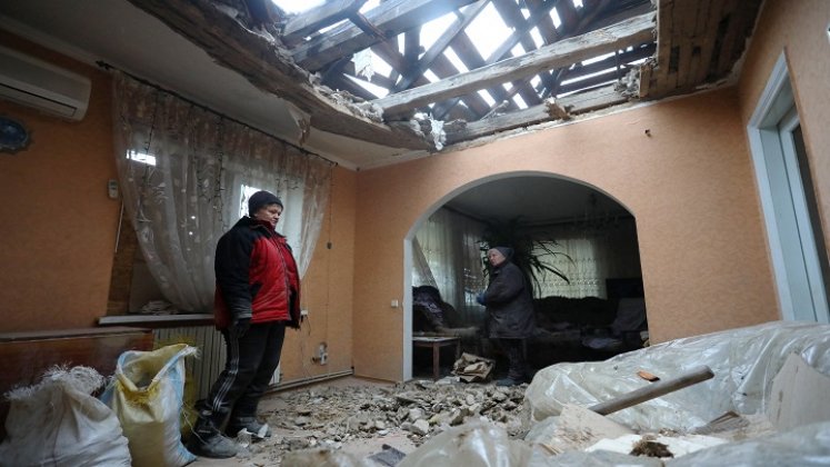 Bombardeos y evacuaciones en Ucrania./Foto: AFP