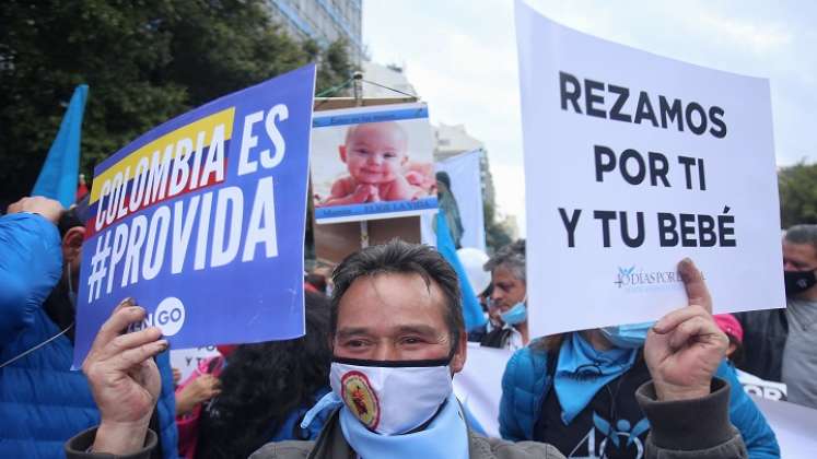 En varias ciudades del país, marchan contra el aborto./Foto: Colprensa