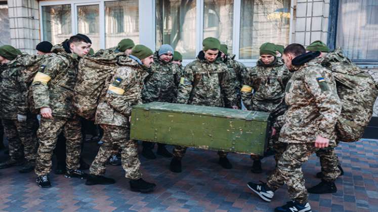 Soldados en Ucrania.