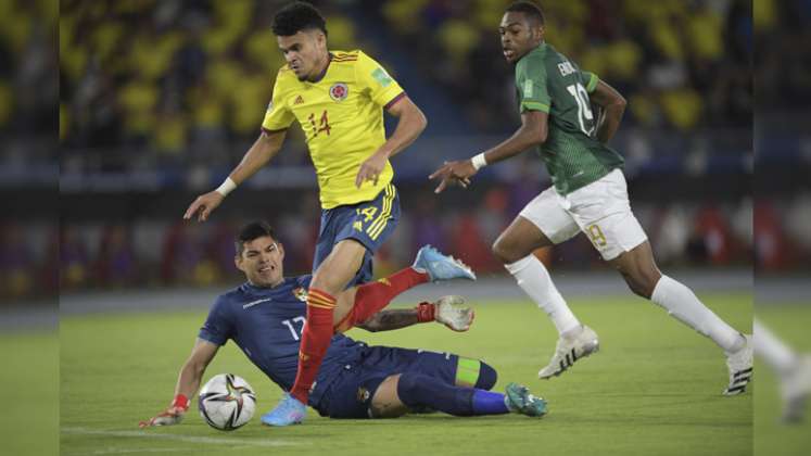 Luis Díaz, la estrella del primer tiempo en el partido de Colombia - Bolivia./Foto AFP
