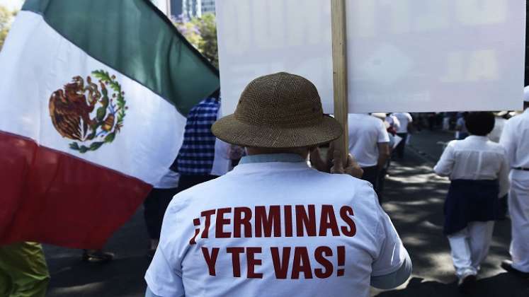 Protesta en México. / Foto: AFP 