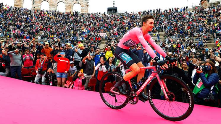 Jai Hindley, campeón del Giro de Italia. 
