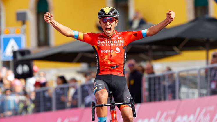 Santiago Buitrago fue el mejor colombiano en el Giro de Italia 2022. 
