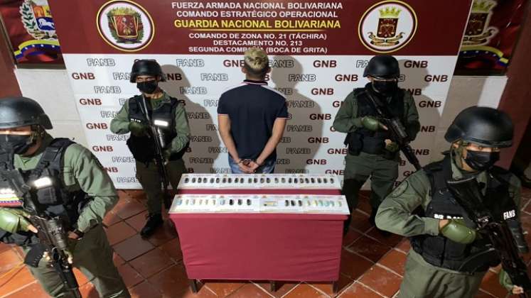 Capturan 'narcomula' en el Puente Internacional La Unión./Foto: cortesía