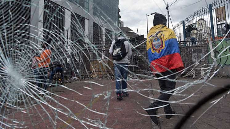 Protestas en Ecuador. 