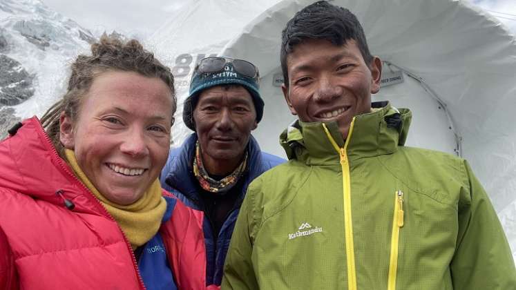 La alpinista noruega Kristin Harila, que defiende la causa de las mujeres en el deporte, tiene claro que su sueño es escalar las 14 cumbres de más de 8.000 metros del planeta en un tiempo récord.