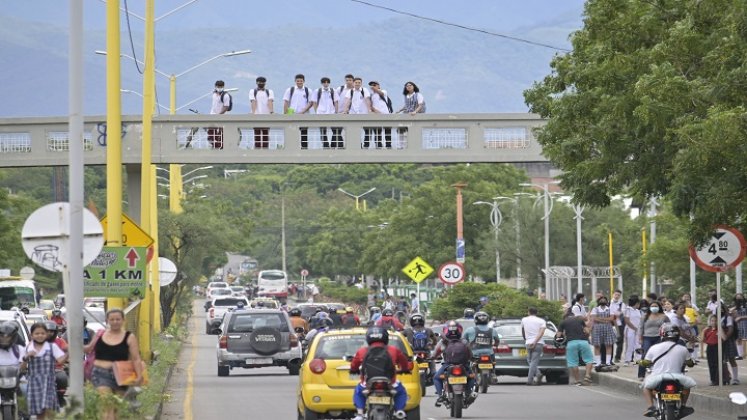 Uso de tapabocas en colegios de Cúcuta. / Foto: Jorge Gutiérrez  / La Opinión 