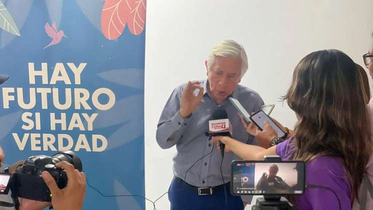 El comisionado Saúl Franco presentó en Cúcuta algunos de los principales apartes del Informe./Foto Cortesía