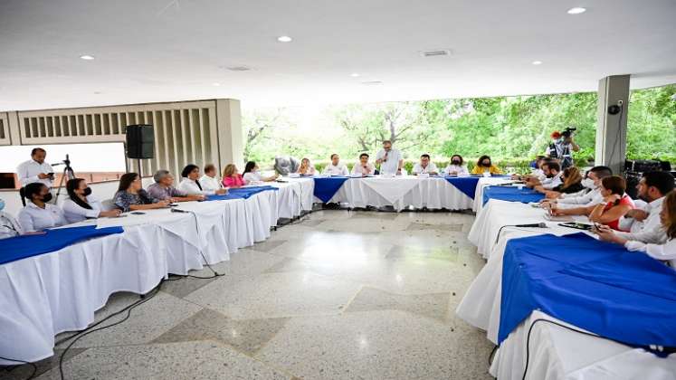 En la mesa participaron las tres Cámaras de Comercio de la región: Cúcuta, Pamplona y Ocaña./ Foto: Cortesía/La Opinión