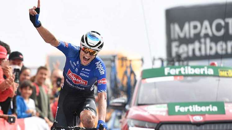 El australiano Jay Vine (Alpecin) volvió a ser protagonista principal en la octava etapa de la Vuelta a España.