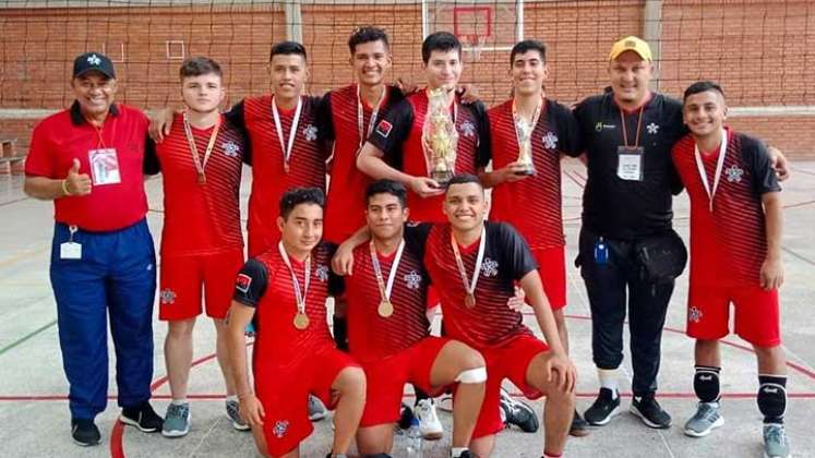 El sexteto de voleibol del Sena Cúcuta se alzó con la medalla de oro
