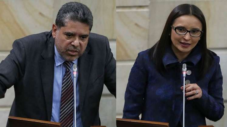 Carlos Hernán Rodríguez y María Fernanda Rangel, candidatos más opcionados a contralor general./Fotos Colprensa