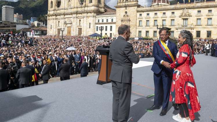 Gustavo Petro tomó posesión como  nuevo presidente de Colombia./Foto AFP