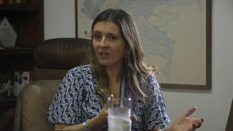 La senadora Paloma Valencia habla sobre los nuevos planes del Centro Democrático en materia política./Foto Pablo Castillo-La Opinión