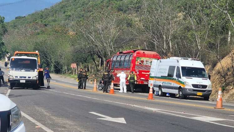 Un muerto y dos personas heridas en accidente de tránsito vía El Zulia./Foto: cortesía